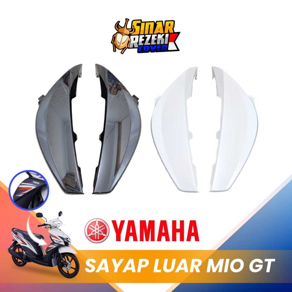 Ygp - Tebeng Luar Sayap Mio Gt 2Bj-F835V-00 2Bj-F835U-00 (P1-Hitam & P0-Putih)