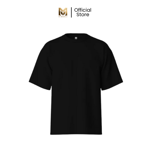 Bymoswild – Kaos Polos Hitam Basic Oversize Unisex