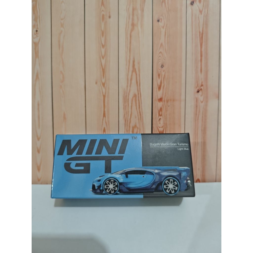 Mini GT Bugatti Vision Gran Turismo Blue Unsealed