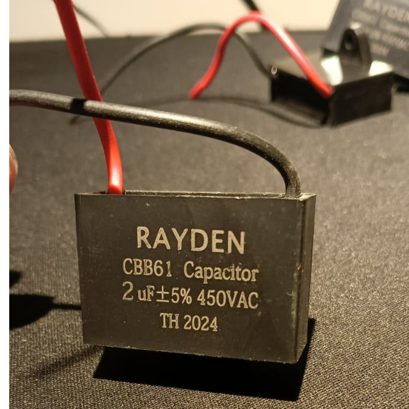 Kapasitor Kipas Angin CBB61 2UF MERK RAYDEN