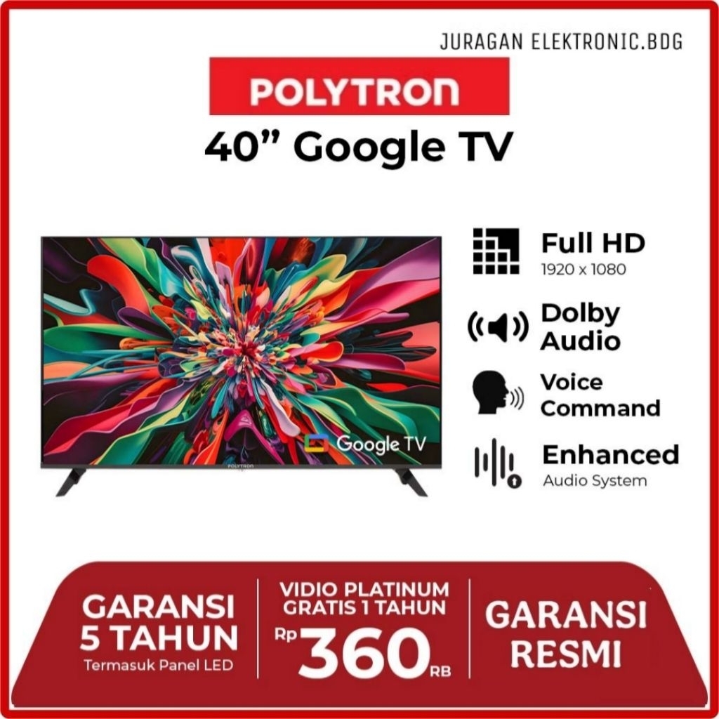 POLYTRON Smart Cinemax Google TV 40 Inch – PLD 40RG9059