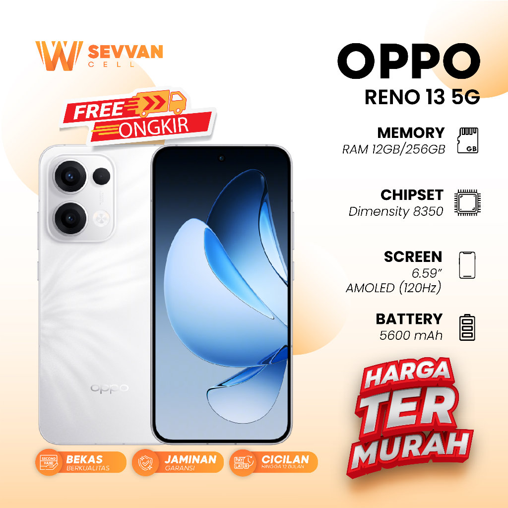 Handphone Oppo Reno 13 5G Ram 12 256GB