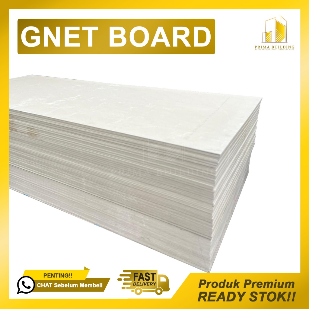 GRC Gnet Board 4mm 6mm 8mm | Papan Semen Kalsi