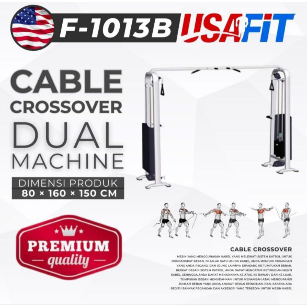 Cable Crossover Dual Machine Usafit F-1013b