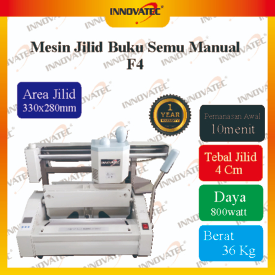 Mesin Jilid Buku Semi Manual F4