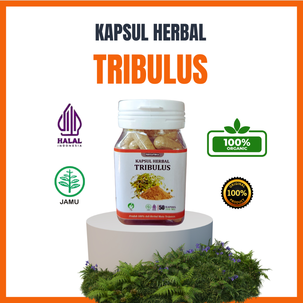 Tribulus Grade A+ 100% Murni Isi 50 Kapsul – Herbal Alami Halal