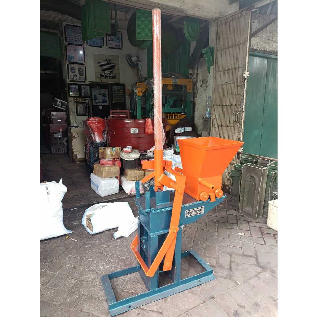 Mal paving genjot  bata 10x20 1x cetak 2 biji+ corong/mal paving Handpress Rajawali