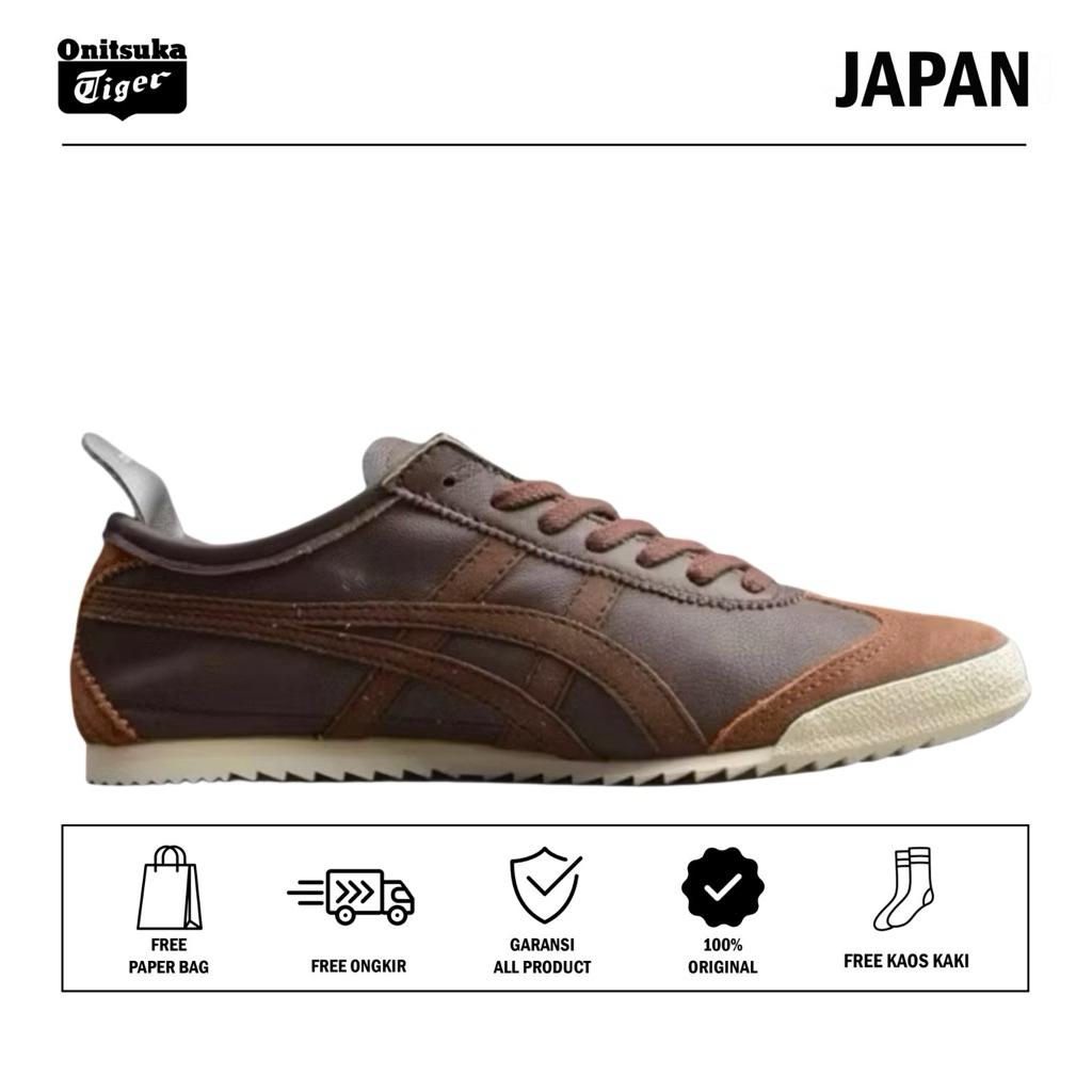 Sepatu Onitsuka Japan Brown/ Sepatu Pria/ Sepatu Wanita/ Sepatu Sneakers/sepatu original