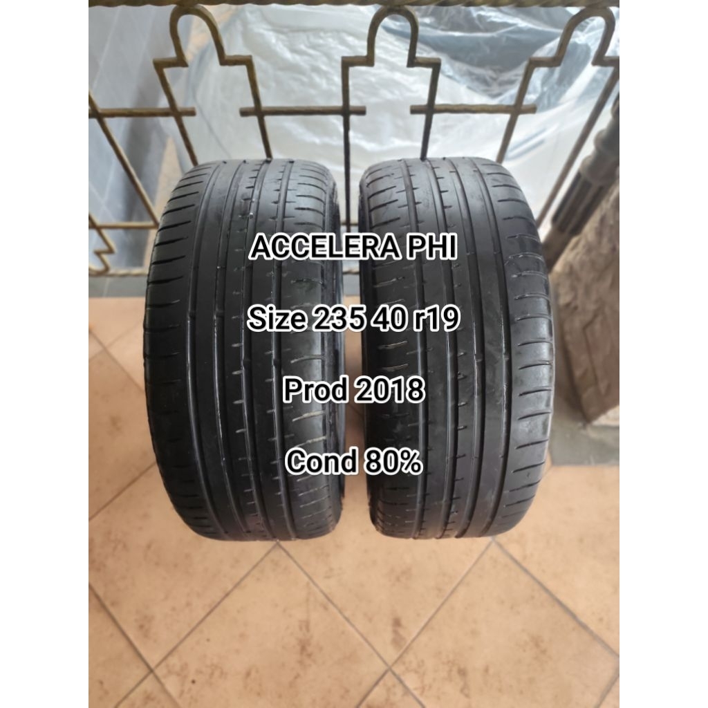 235 40 r19 ACCELERA PHI Ban velg mobil ring 19 bekas