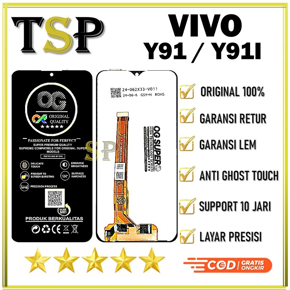 LCD TOUCHSCREEN VIVO Y91 / Y91I FULLSET ORIGINAL 100%