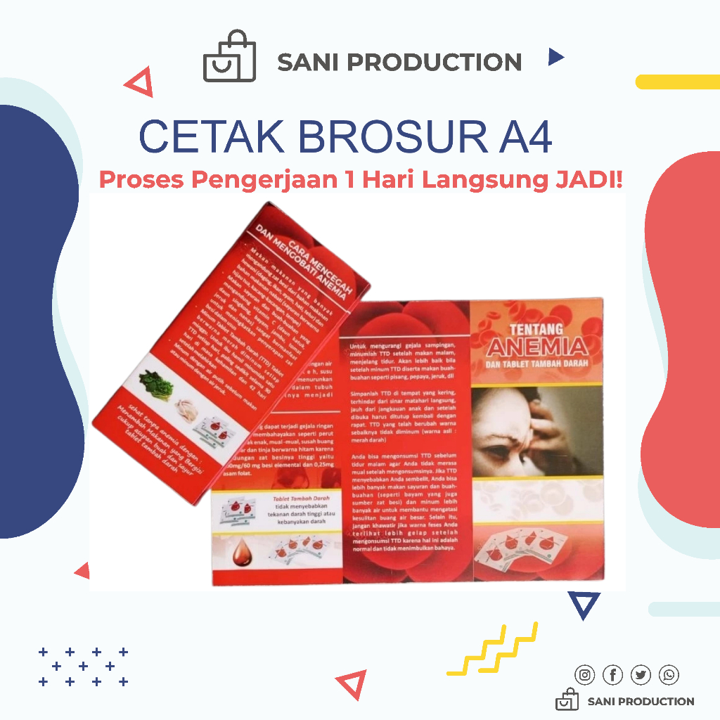 CETAK LEAFLET / CETAK BROSUR UKURAN A4