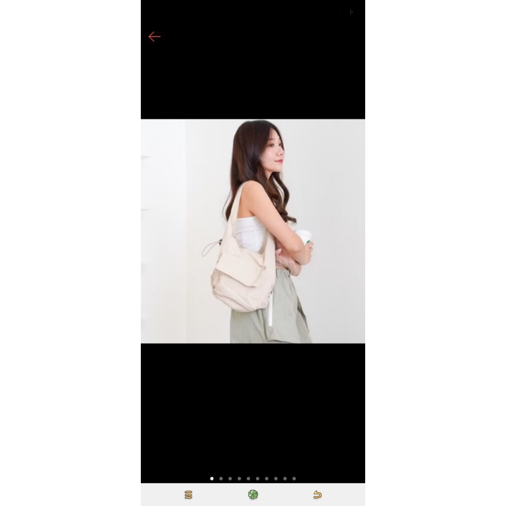 preloved shoulderbag khaki