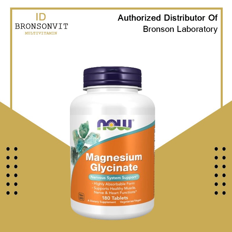 Now Foods Magnesium Glycinate 180 Tablets