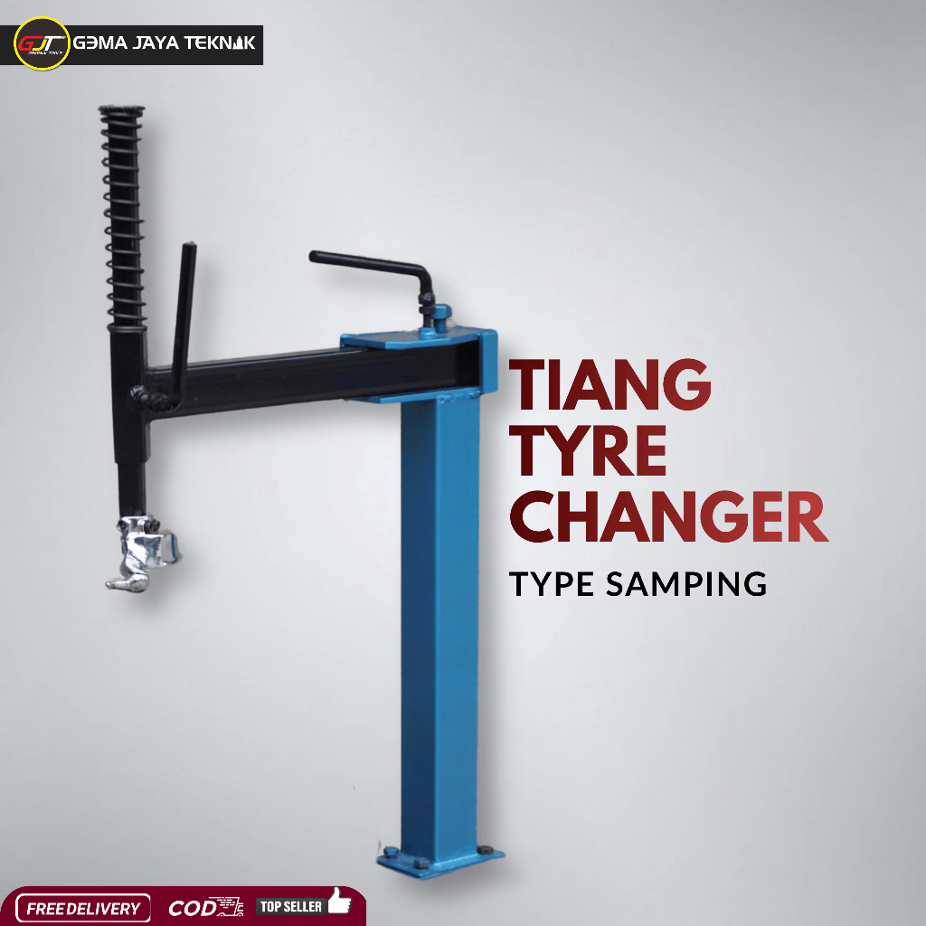 Tiang Tyre Changer |Alat Buka pasang ban motor mobil tyre changer manual type clamp