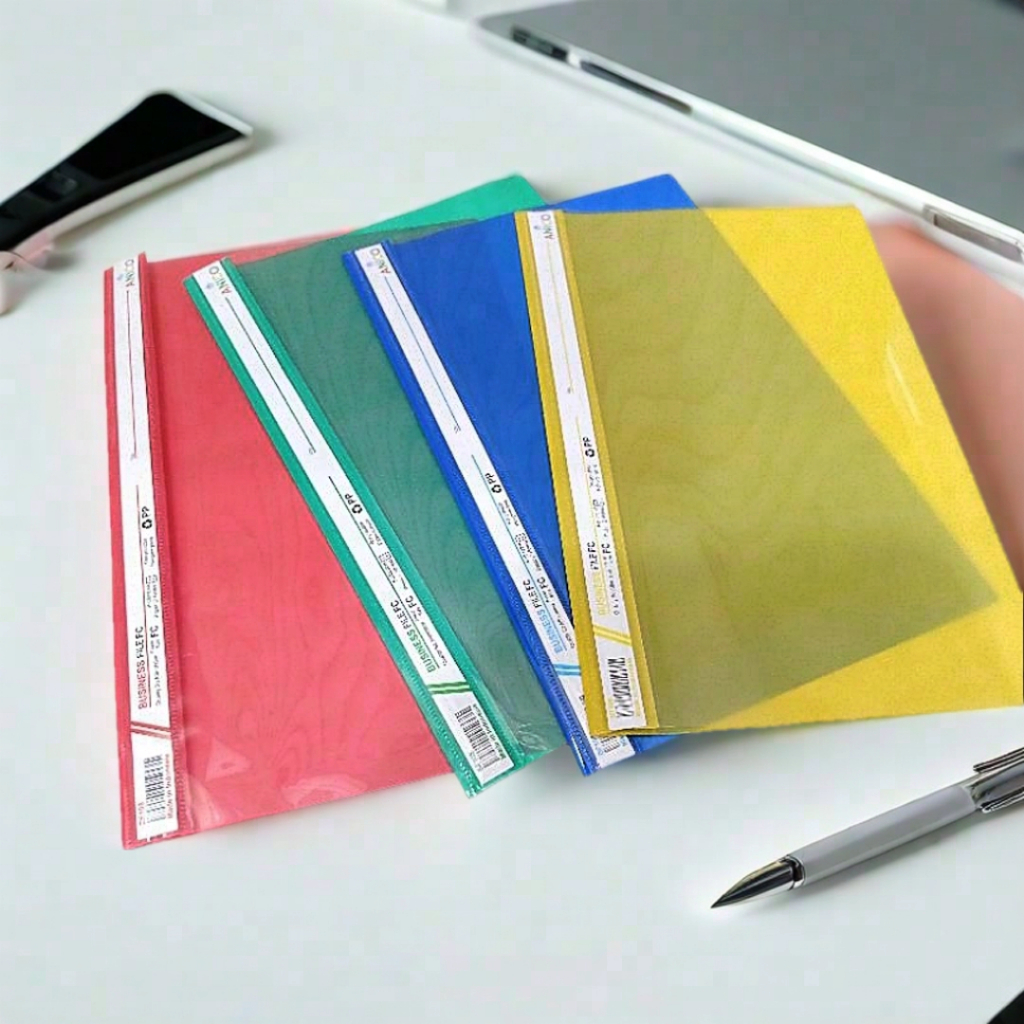 MAP PLASTIK/MAP BISNIS FILE ANICO HIJAU, BIRU, KUNING, MERAH