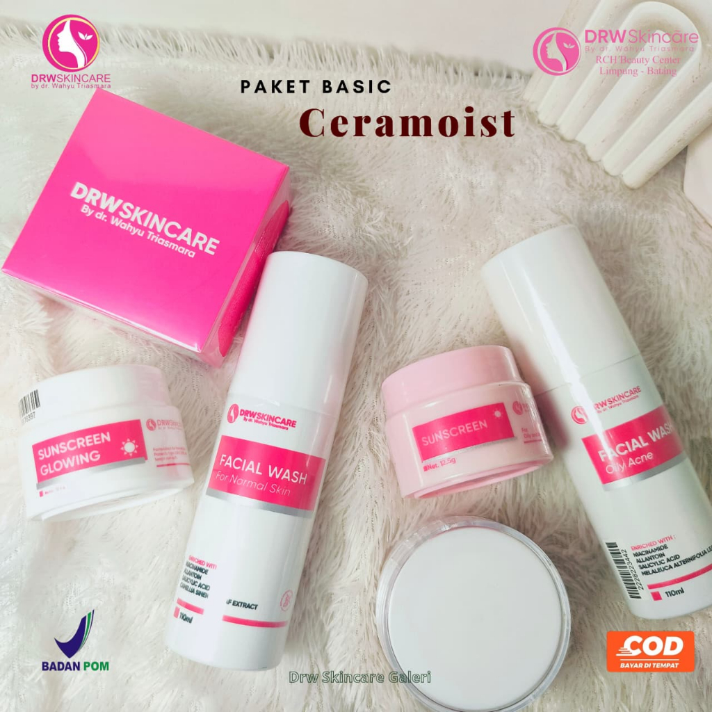 DRW Skincare Paket Ceramoist Acne & Glowing