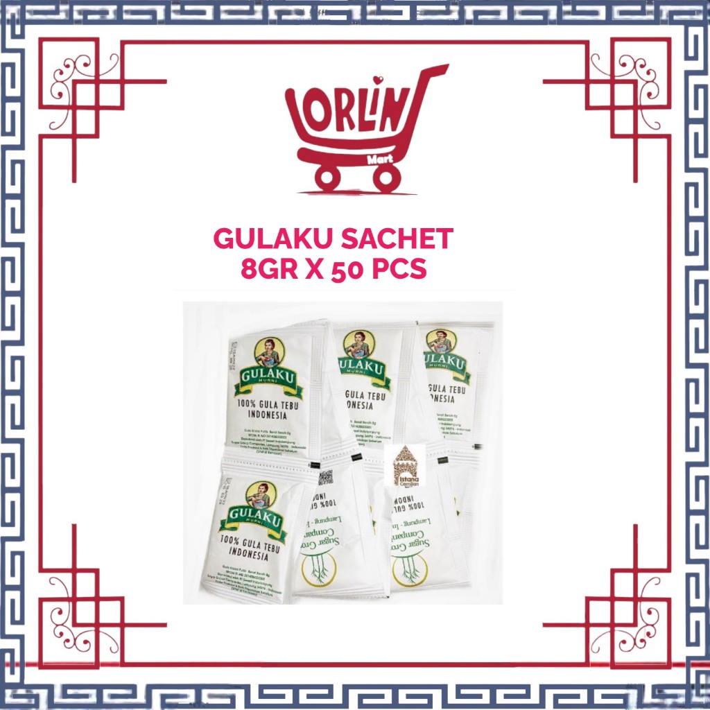 GULAKU GULA PASIR SACHET 8GR X 50 PCS/GULA/GULAKU