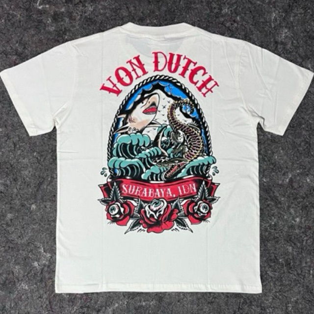 Tshirt Von Dutch Region Surabaya Broken White