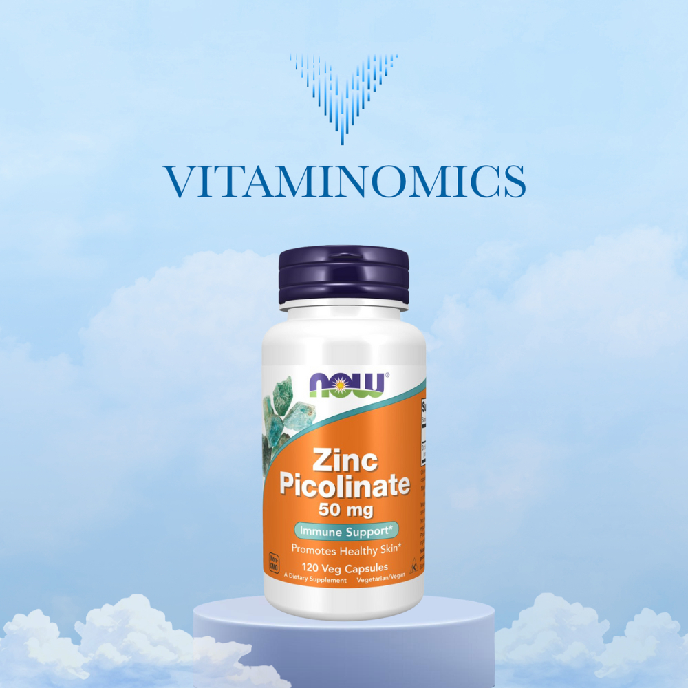 NOW Zinc Picolinate 50 mg | Zinc Chelate Supplement Capsule