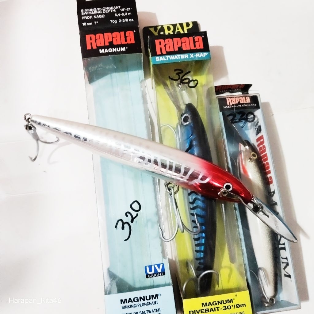 Rapala Magnum X-Rap 18 Cm 7" Inch, / Kedalaman 18'-21'