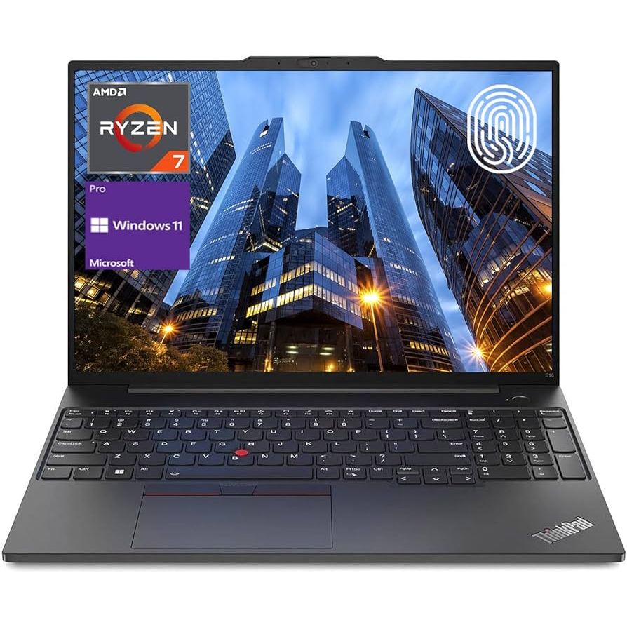 LAPTOP LENOVO THINKPAD E16 AMD RYZEN 7 7730U RAM 32GB / SSD 1TB 16 INCH WUXGA