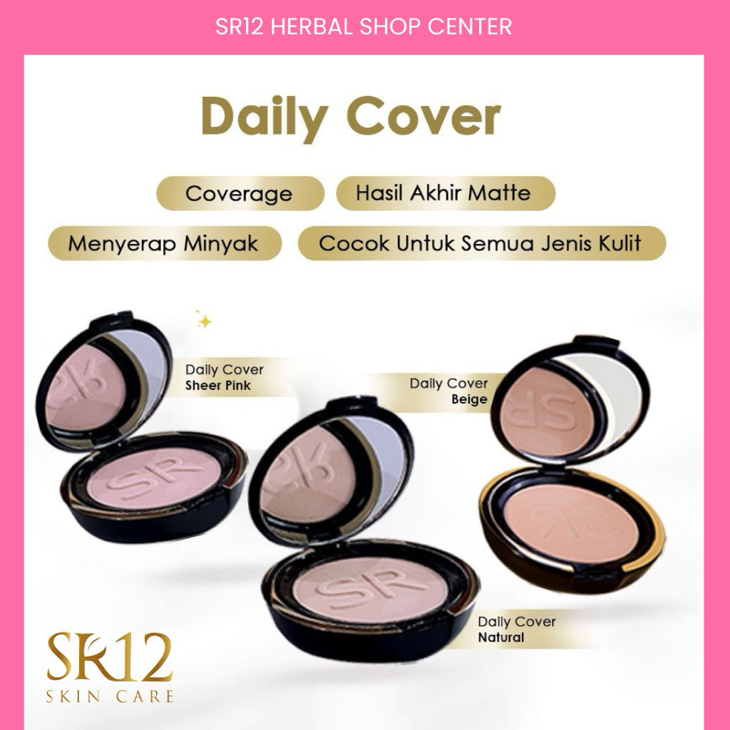 BEDAK SR12 DAILY COVER AWET TAHAN LAMA | Cocok untuk aktivitas sehari-hari | ANTI LUNTUR FULL COVERA
