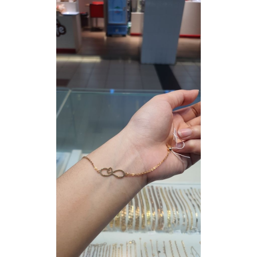 Gelang Rantai Emas Serut Pita 1.66 Gram 700 16K