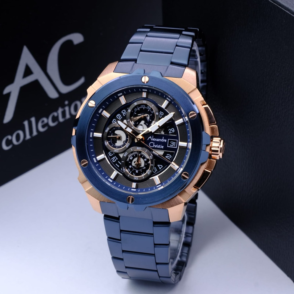JAM TANGAN PRIA ALEXANDRE CHRISTIE AC6692 / AC 6692 FASHION ORIGINAL GARANSI RESMI 1TAHUN