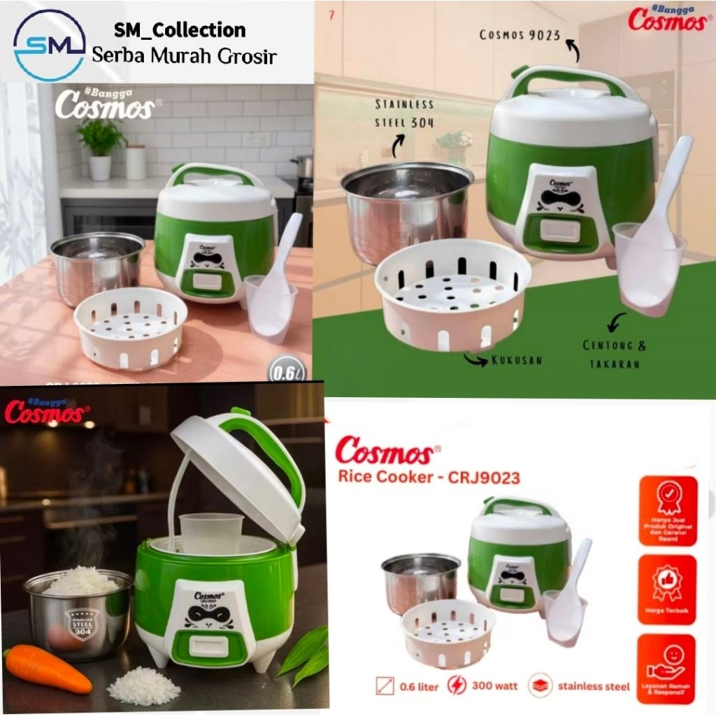 Alat masak/penanak nasi/ Rice cooker Cosmos CRJ-9023
