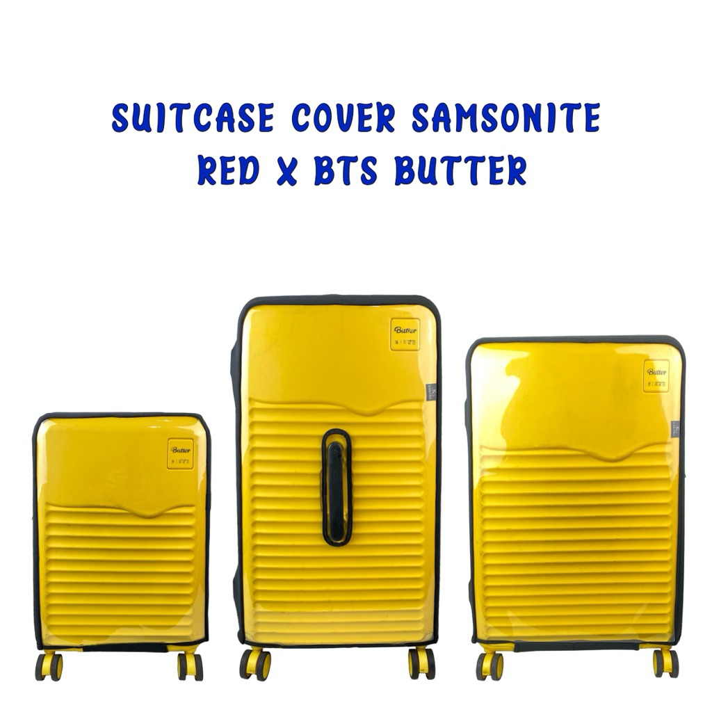 SUITCASE COVER SAMSONITE RED x BTS BUTTER