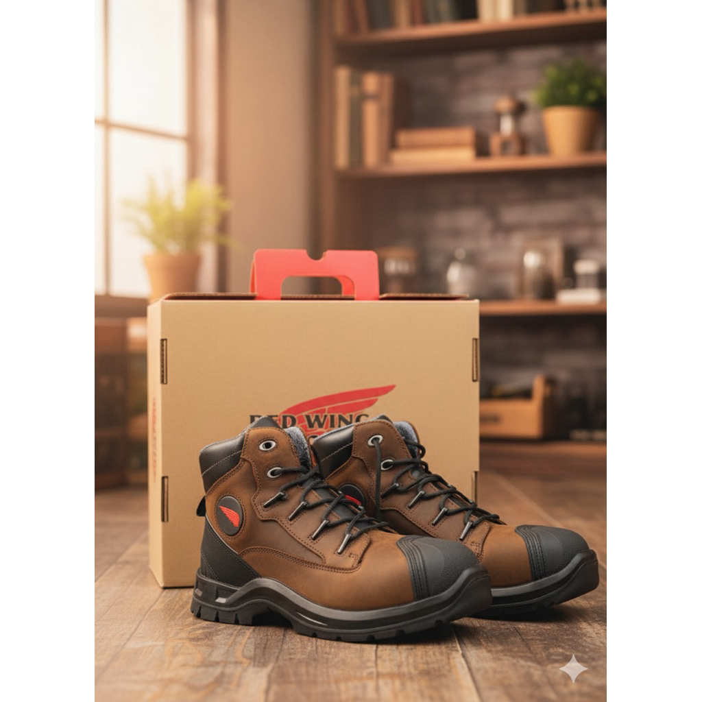Safety Red Wings Shoes 3228 Limited Edition Original Size 44