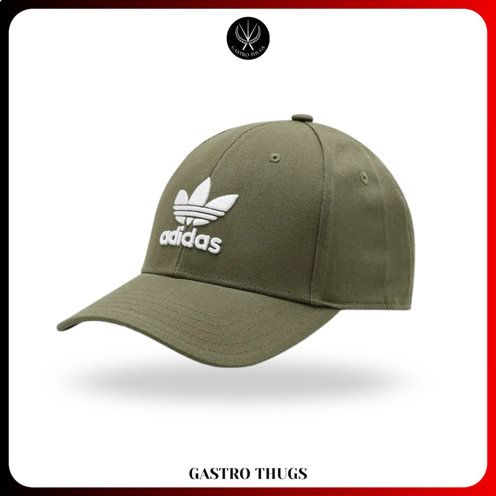 Adidas Adicolor Classic Trefoil Baseball Caps Green 100% Originals
