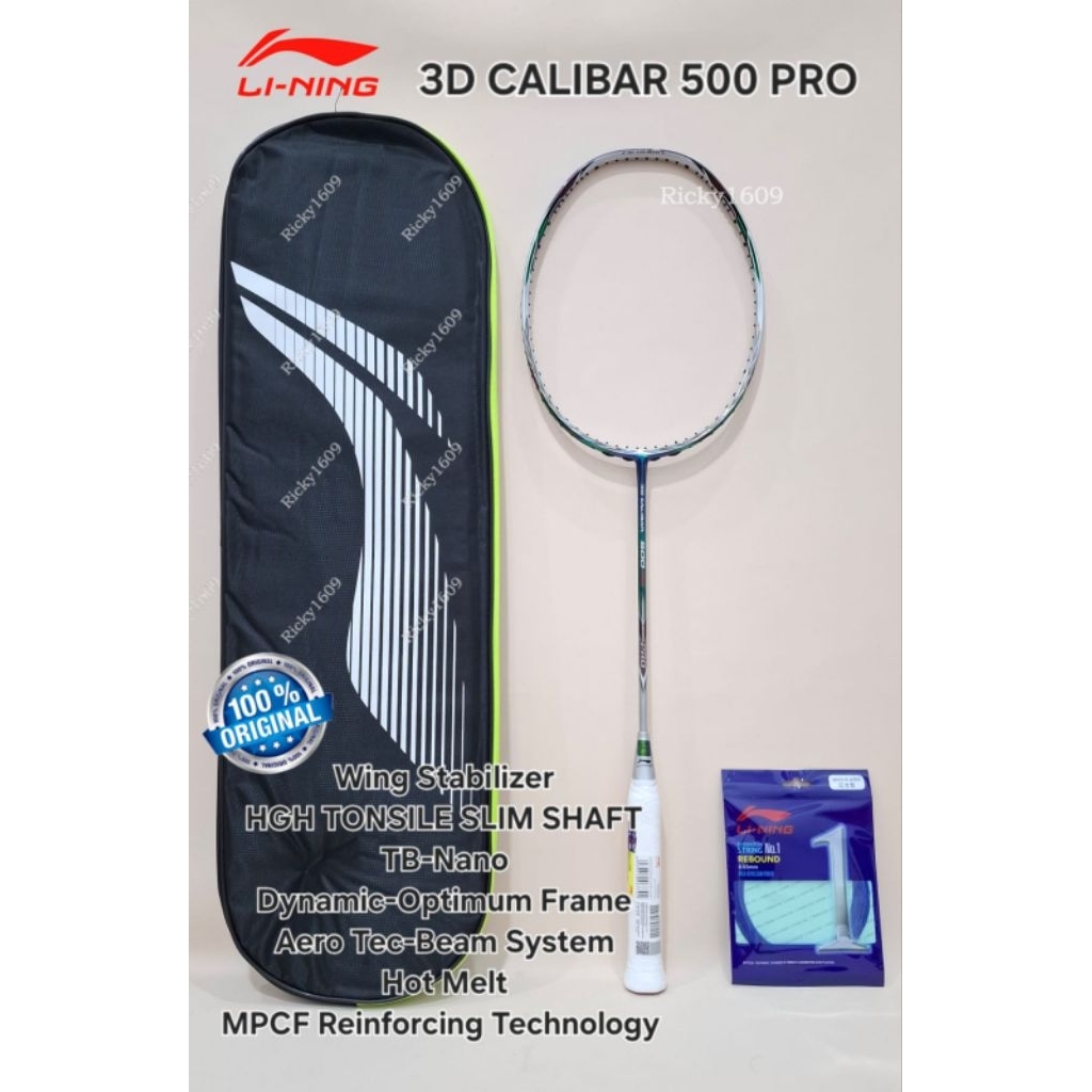 RAKET BADMINTON LI-NING 3D CALIBAR 500 PRO (Wing Stabilizer
HGH TONSILE SLIM SHAFT
TB-Nano
Dynamic-O