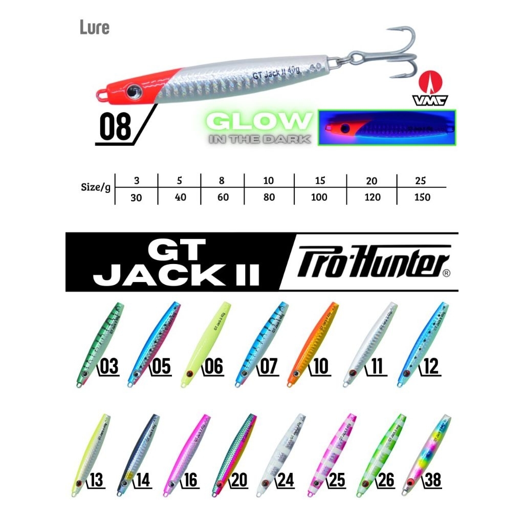 Pro Hunter GT Jack II Metal Jig Pro Hunter Kepala Merah Killer Jig