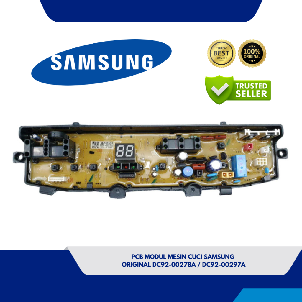 PCB MODUL MESIN CUCI SAMSUNG WA80V4PEC WA70V4 ORIGINAL DC92-00278A / DC92-00297A