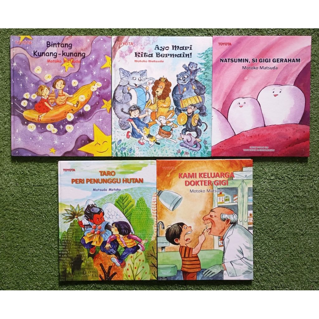 Paket Buku Anak Motoko Matsuda (isi 5) (Ori, Bekas, Preloved)