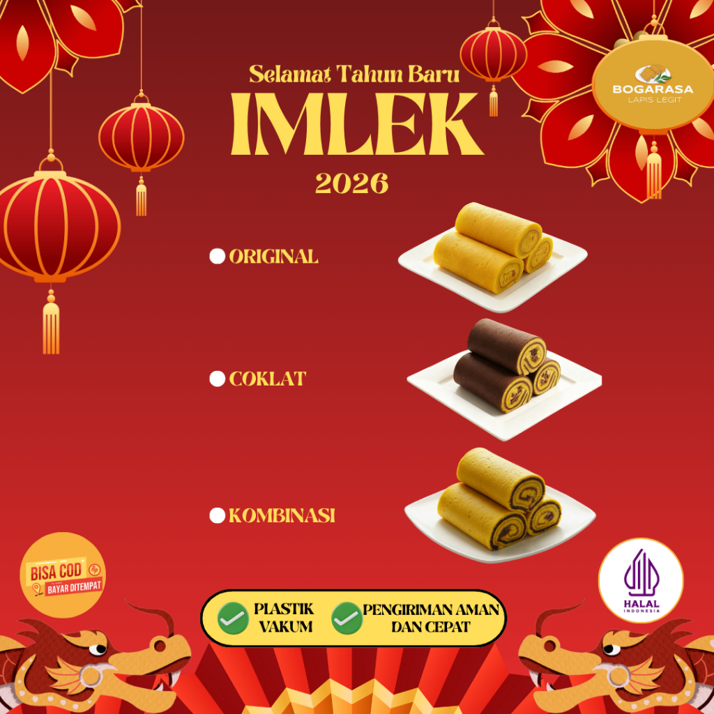 Edisi Imlek Lapis Legit Lonjoran Roll Mini Lapis Legit Wisman Pemium Bolu Legit Pilihan Varian Rasa 