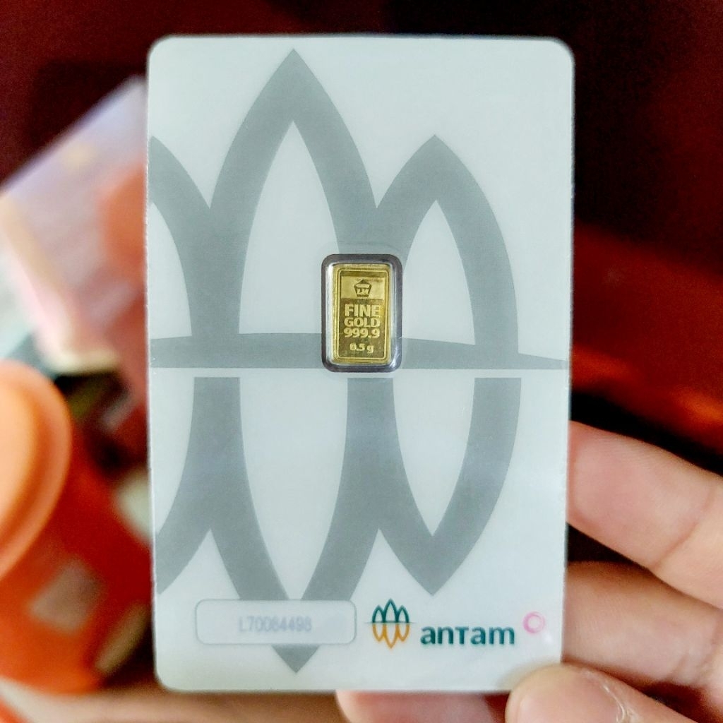 EMAS ANTAM 0.5 GRAM ASLI CERTIEYE MURNI 0,5 GR CERTICARD RED MARK RM ORIGINAL BUTIK OFFICIAL SHOP LO