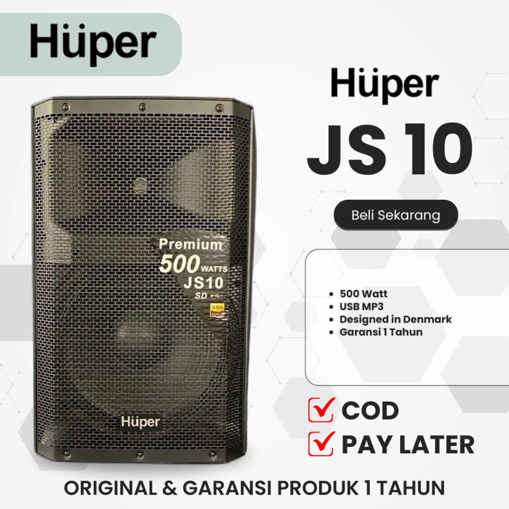 Huper JS 10 / Ashley Hero 15a 15 Inchi Aktif Speaker Termurah