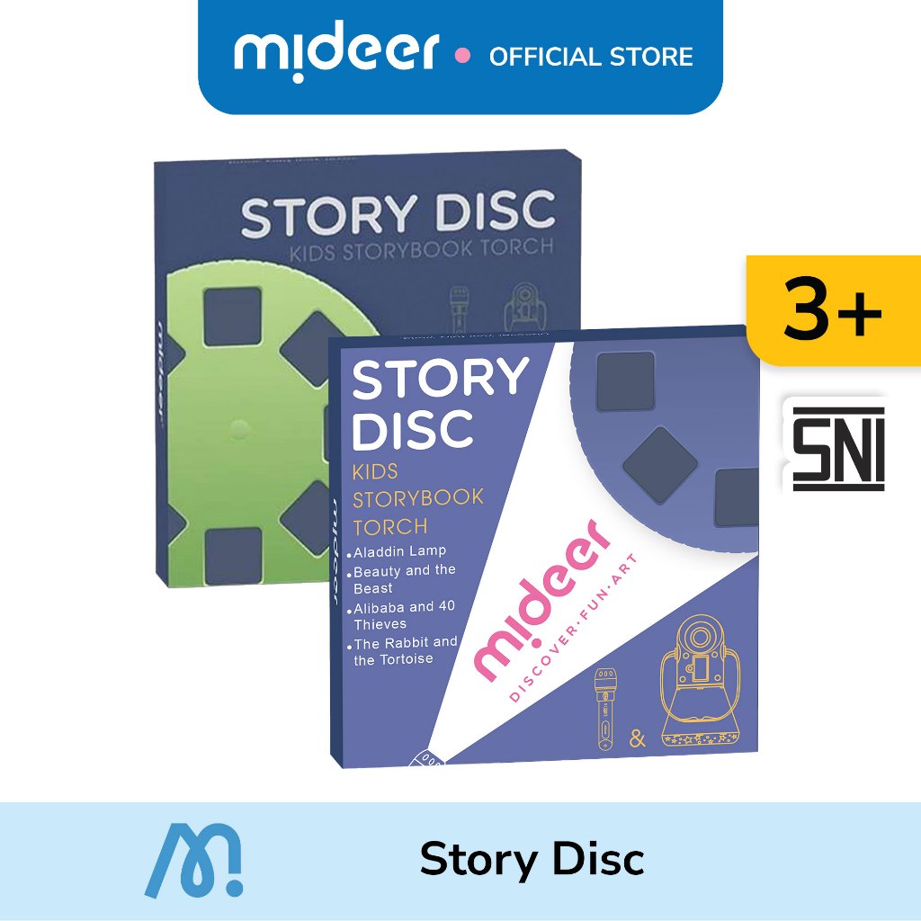 Mideer - Story Disc | Kaset Cerita Tambahan Buku Cerita Anak Model Senter