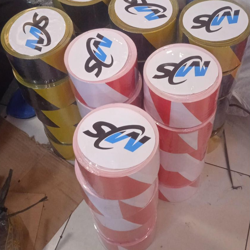 POLICE LINE MS KUNING HITAM / MERAH PUTIH