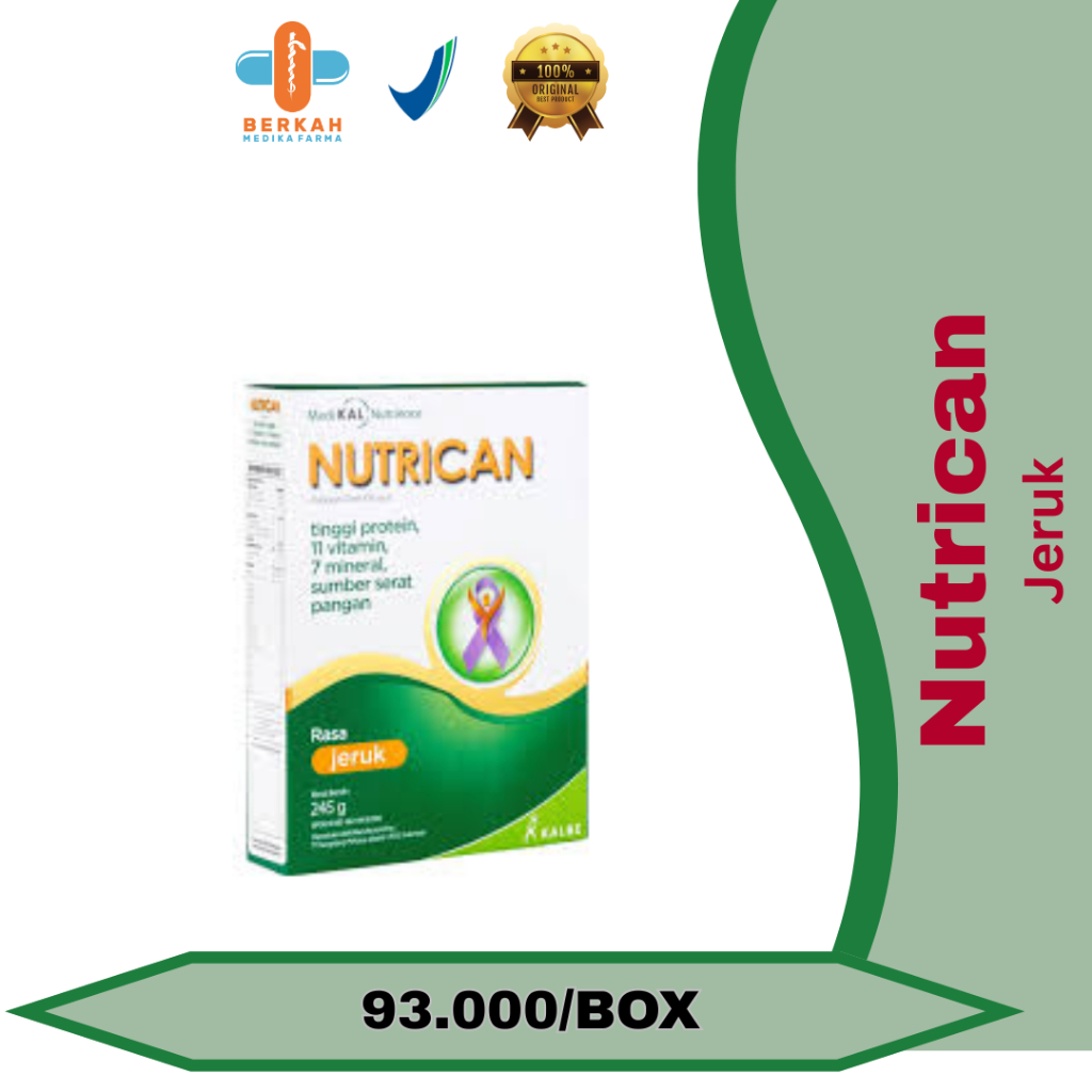 Nutrican Susu Konsentrasi Tinggi untuk Pasien Kanker Rasa Jeruk