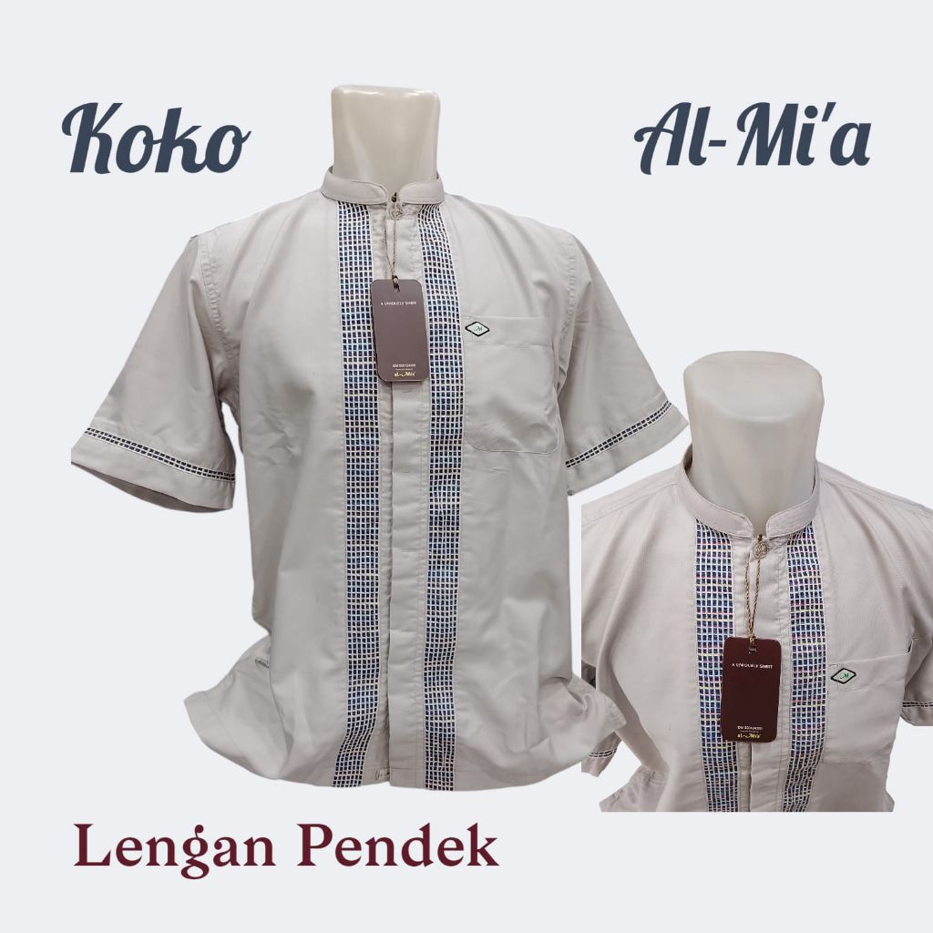 CUCI GUDANG Koko Al Mia lengan pendek