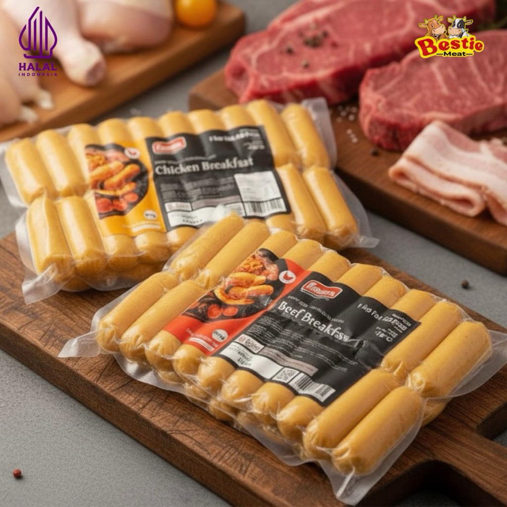 Kansas Sosis Beef dan Chicken Sosis Smoky Sosis Hote Premium