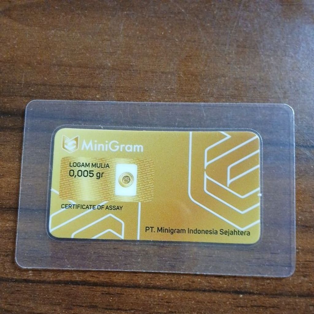 Minigram logam mulia 0.005gr