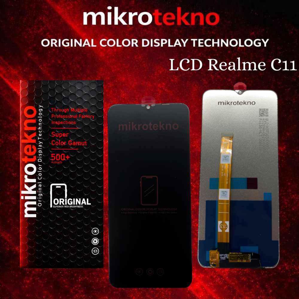 LCD REALME C11 Fullset Touchscreen Layar HP REALME C11 mikrotekno