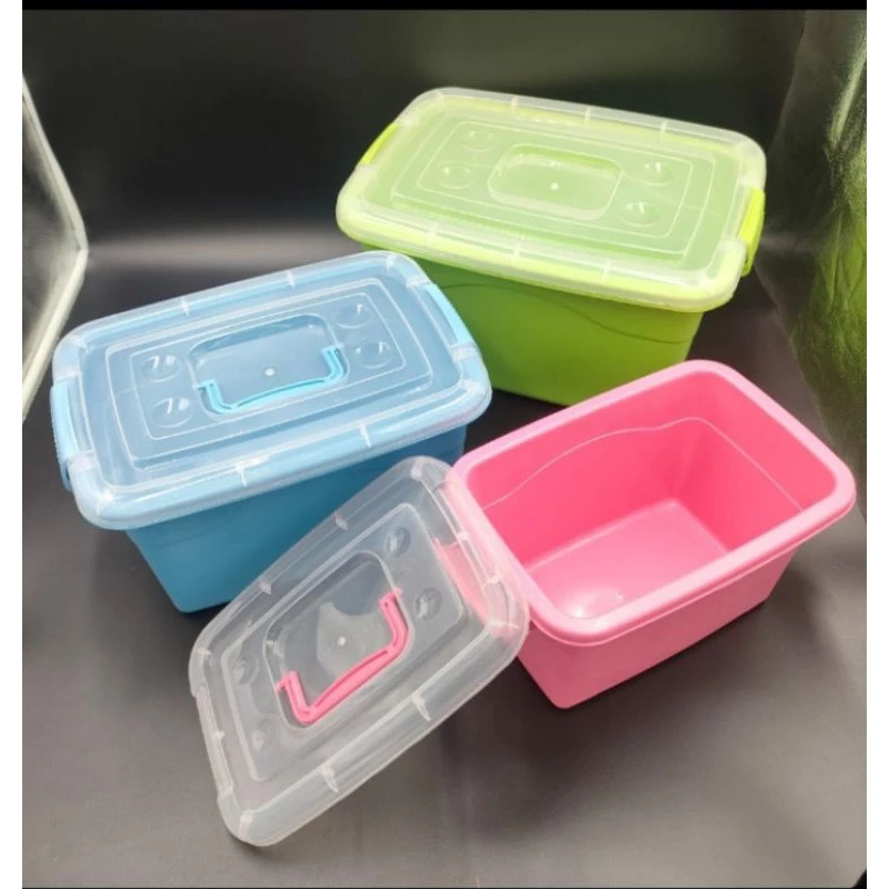 BOX CONTAINER 10 LITER - Pegangan / Box Plastik Serbaguna 10L