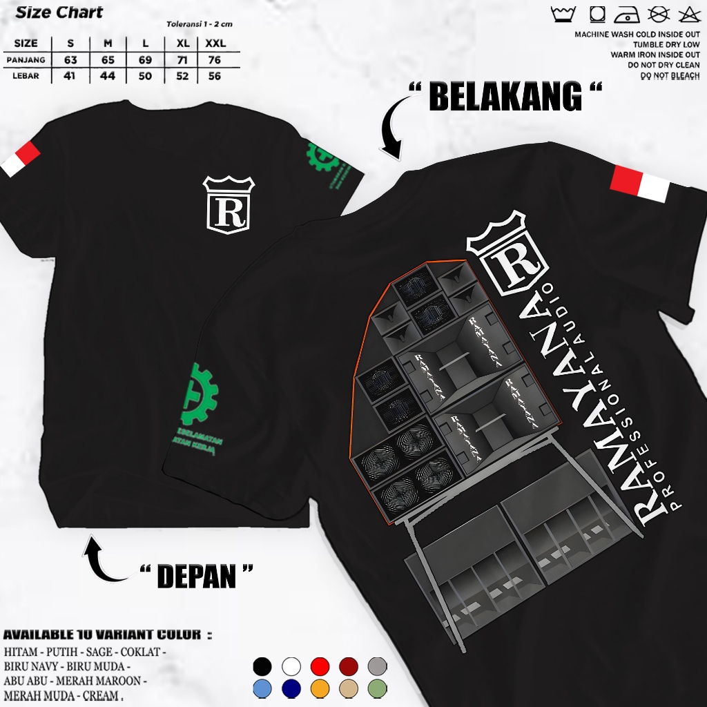 Baju Kaos Ramayana Sound System Katun Sound Balap Blitar
