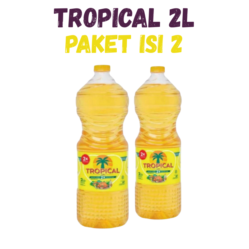 [Paket Isi 2] Minyak Goreng Tropical 2L