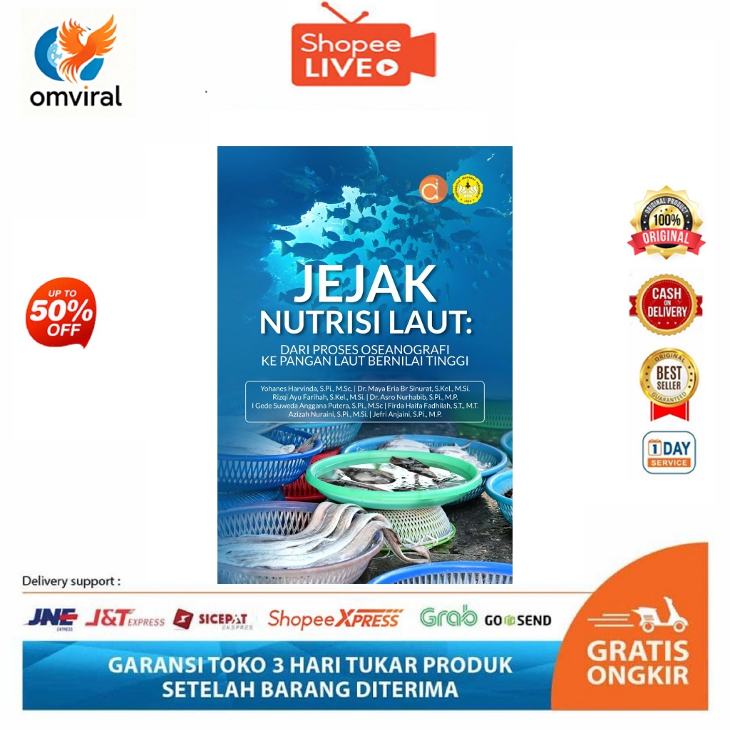 [OV125] Buku Jejak Nutrisi Laut: Dari Proses Oseanografi Ke Pangan Laut Bernilai Tinggi deepublish